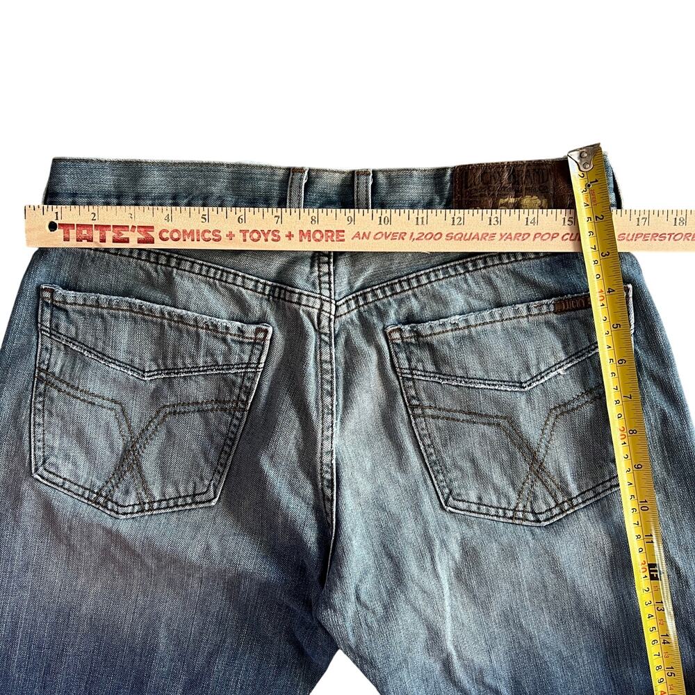 Lucky Brand Dungarees Santa Fe Jeans Men’s 32 Blue USA Made Straight Leg - Picture 7 of 10